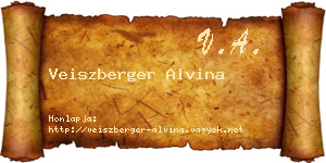 Veiszberger Alvina névjegykártya
